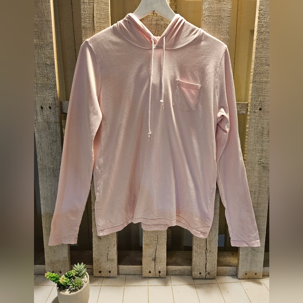 Vineyard vines pink hooded long sleeve